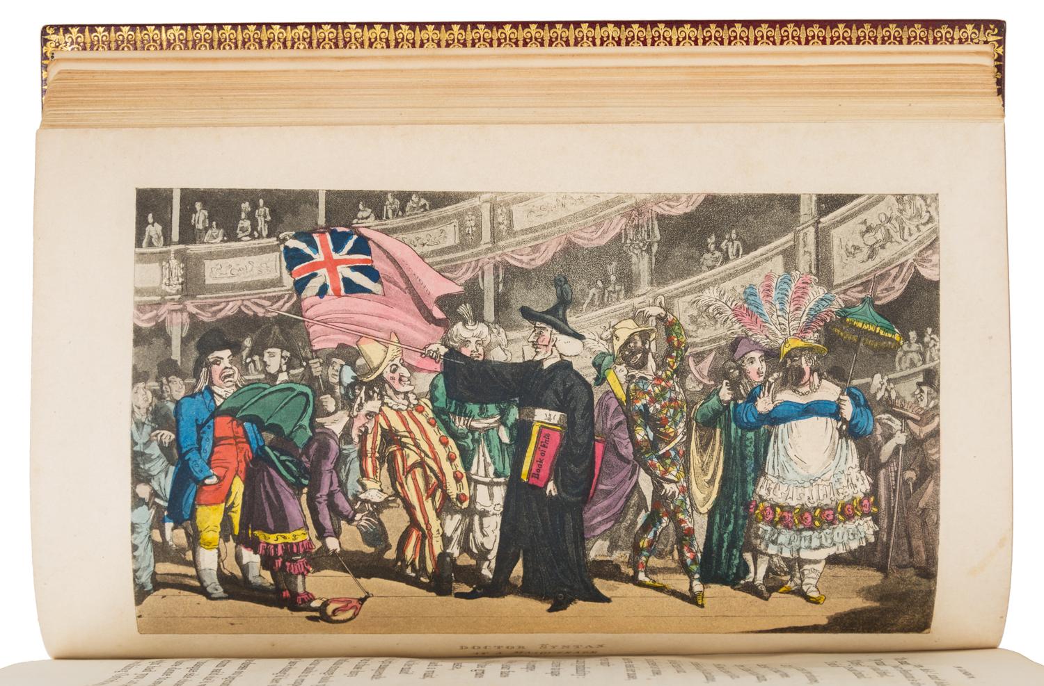 ROWLANDSON, Thomas (1756-1827), illustrator. -- William COMBE (1742-1823). Doctor Syntax in London. London: J. Johnson, 1820.