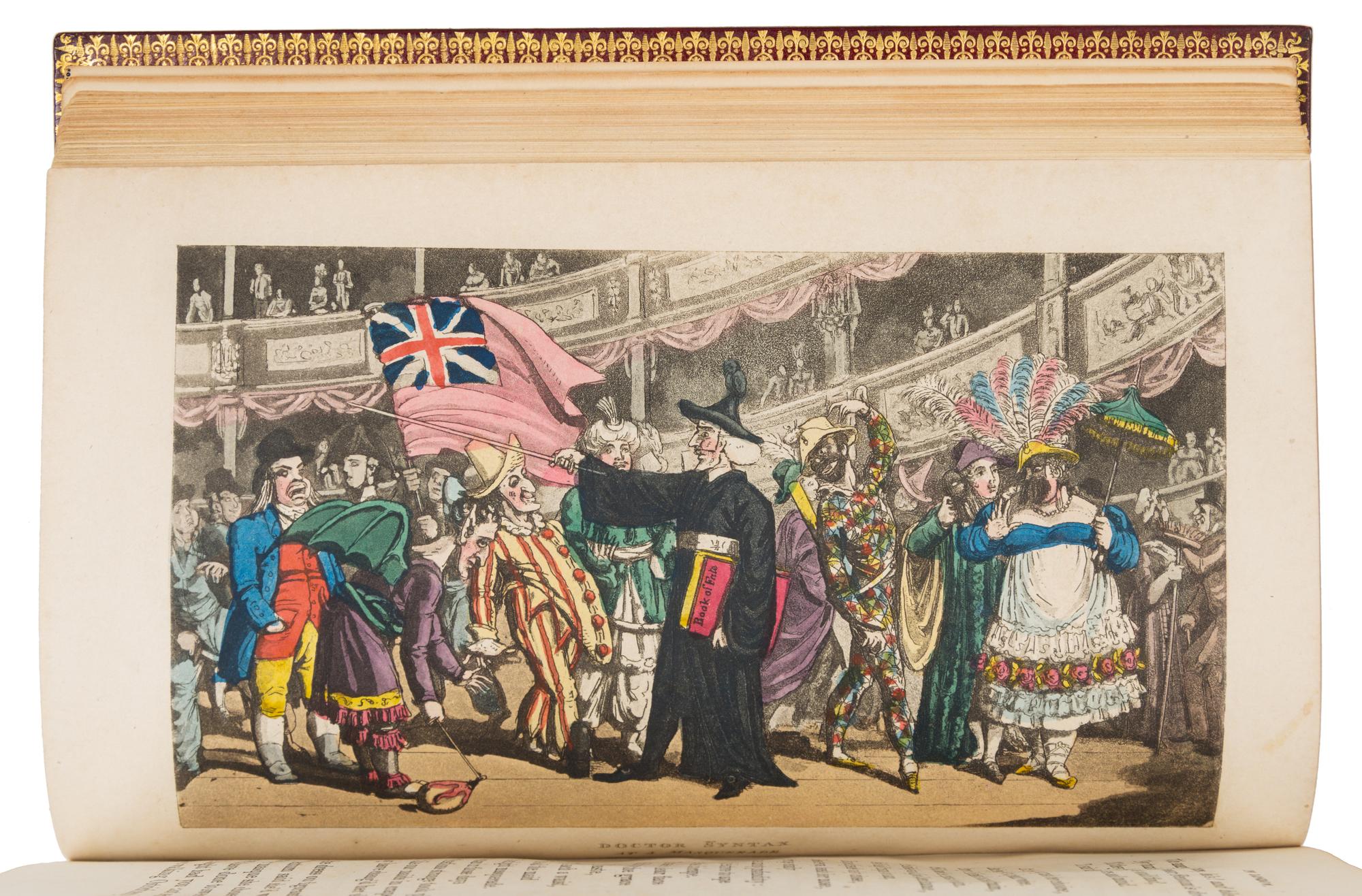 ROWLANDSON, Thomas (1756-1827), illustrator. -- William COMBE (1742-1823). Doctor Syntax in London. London: J. Johnson, 1820.