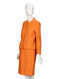 Chanel, Orange Tweed Skirt Suit
