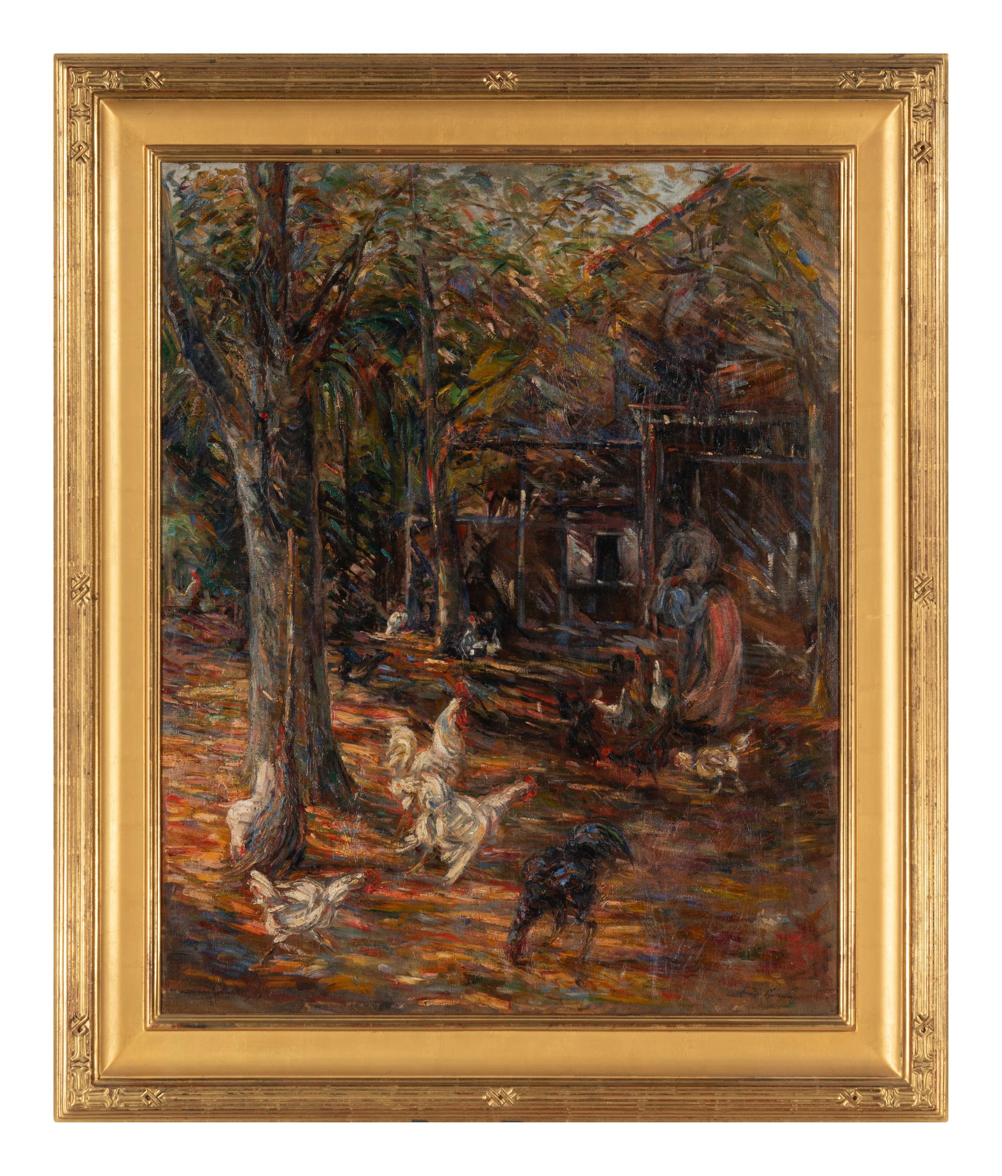 Les Coqs dans la Basse-Cour , c. 1910