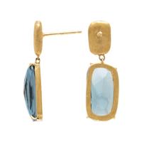Marco Bicego, 'Murano', Yellow Gold and Blue Topaz Earrings