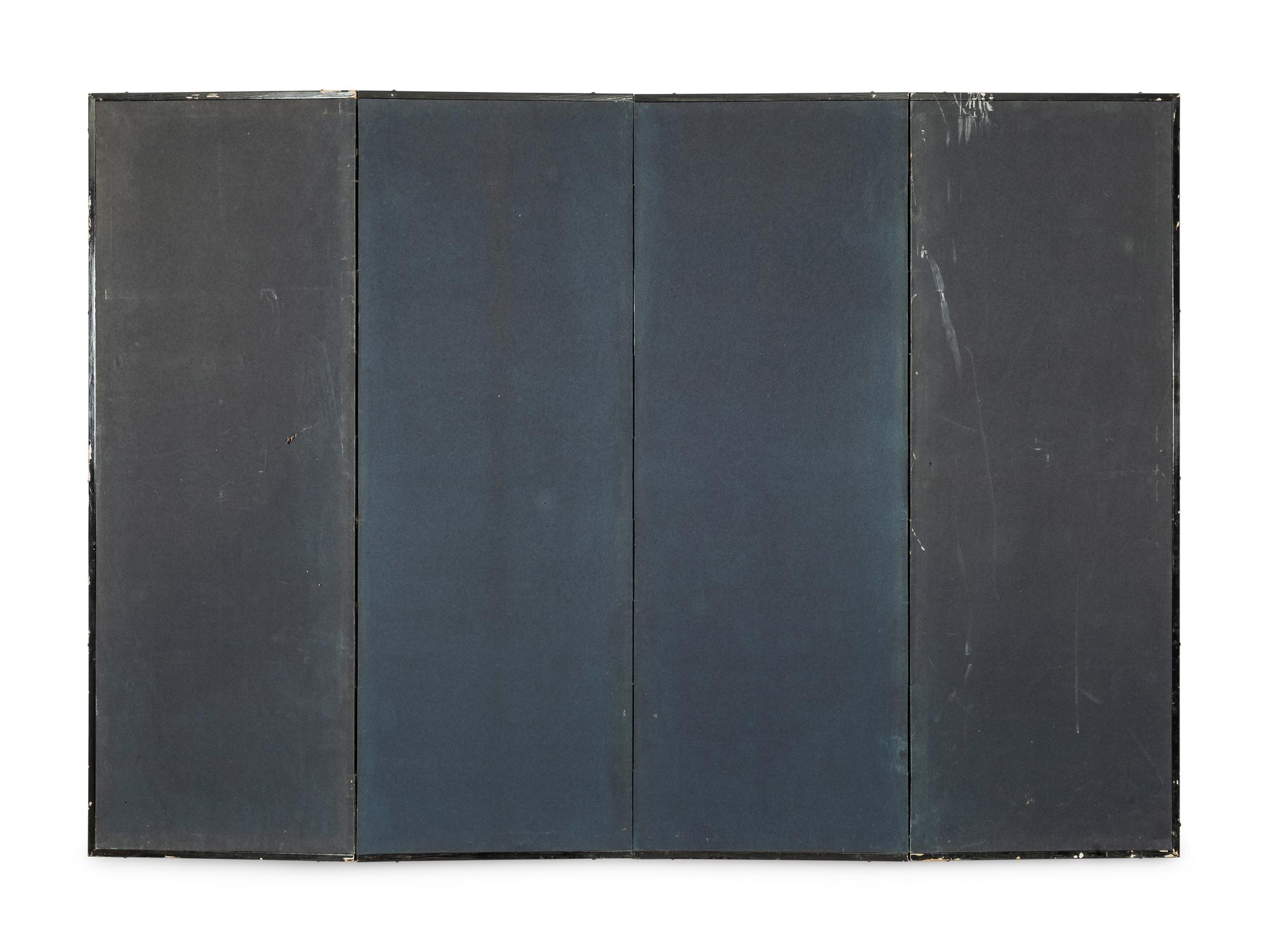 Attributed to Lee Taek-Gyun (Korean, 1808-after 1883) 李宅均（款） （朝鮮王朝，1808-1883以后） 《冊架圖》四扇屏