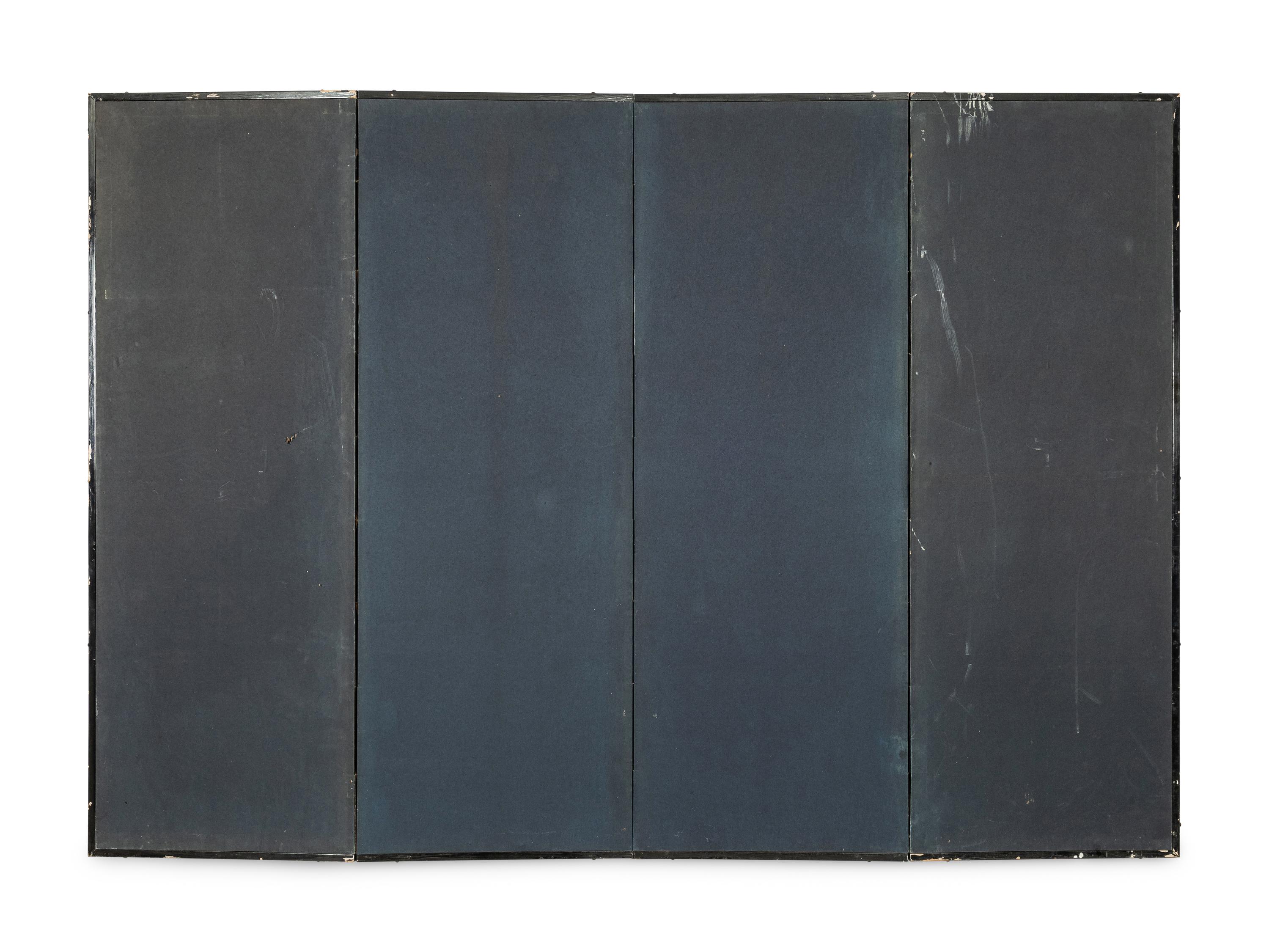 Attributed to Lee Taek-Gyun (Korean, 1808-after 1883) 李宅均（款） （朝鮮王朝，1808-1883以后） 《冊架圖》四扇屏