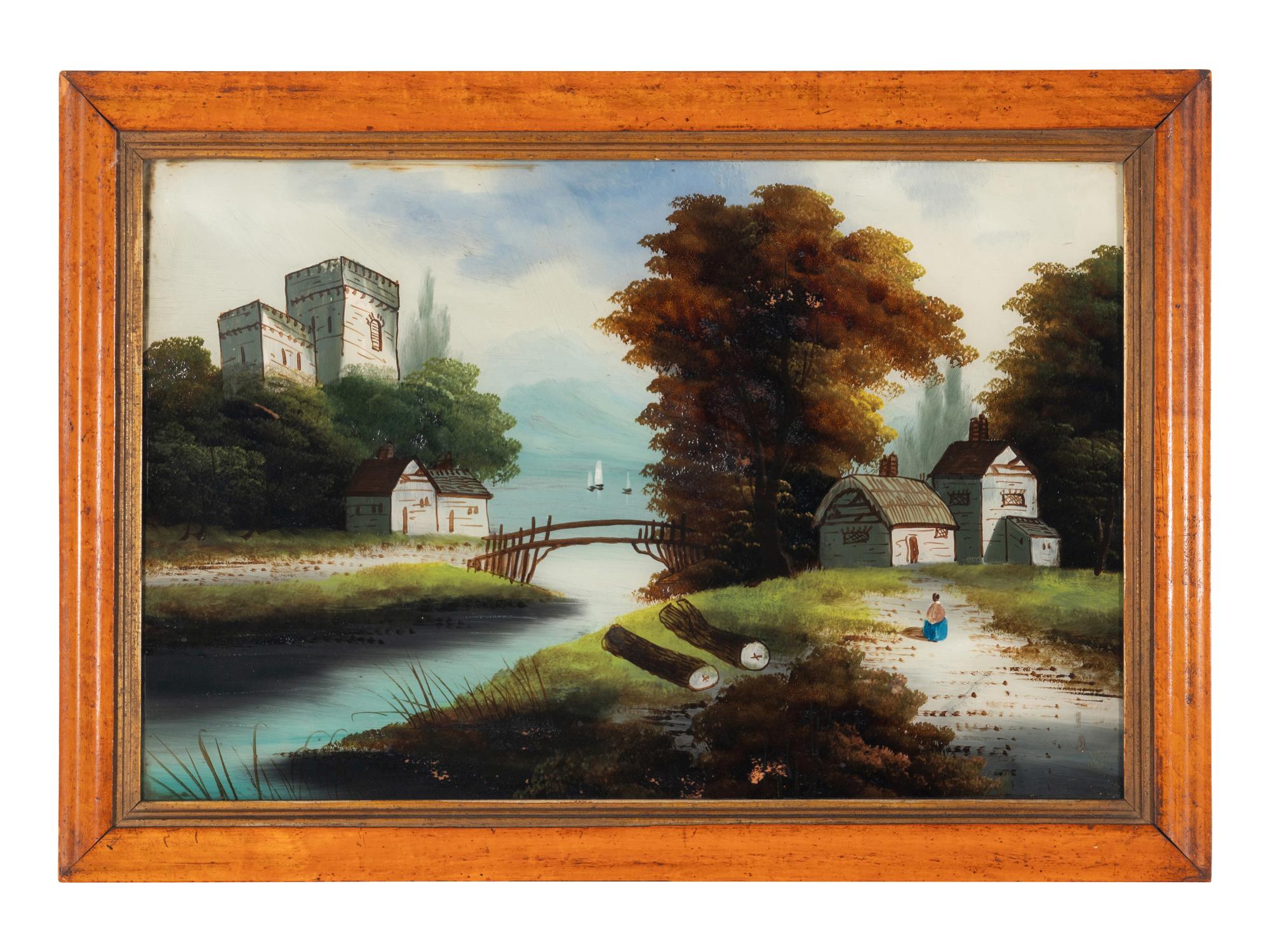 An English Reverse Painting on Glass