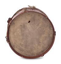 A Victorian Patriotic Admiral George Dewey Painted Parade Drum