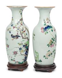A Pair of Chinese Export Porcelain Vases