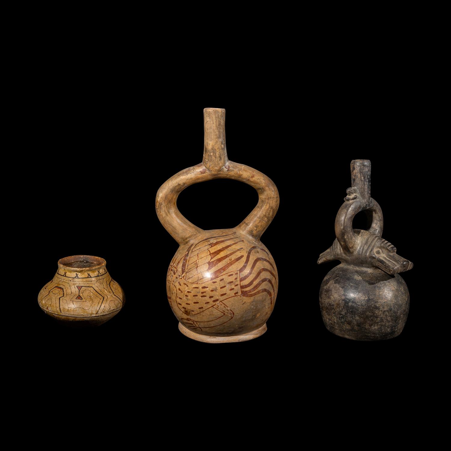 Five South American Terracotta Vessels