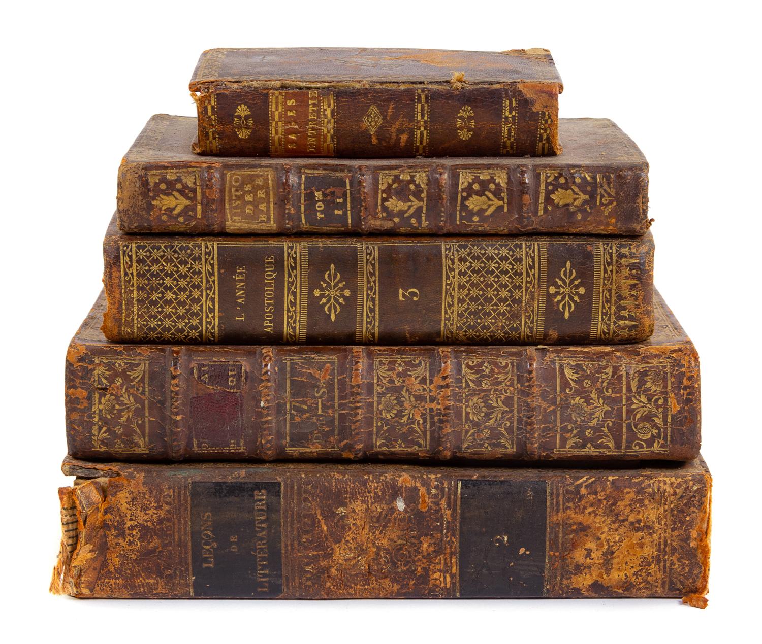 A Desk Set as Books, 2 Inkwells and Blotter