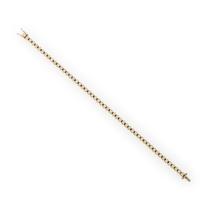 Yellow Gold and Diamond Tennis Bracelet