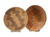 Navajo Wedding Basket and Hopi Second Mesa Tray
