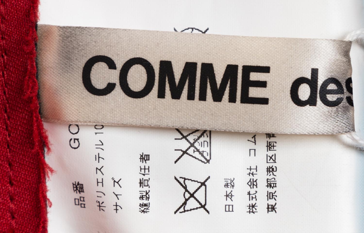A Pair of Comme des Garcons Red Extreme Overalls, No size.