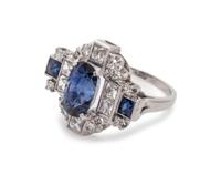 Sapphire and Diamond Ring