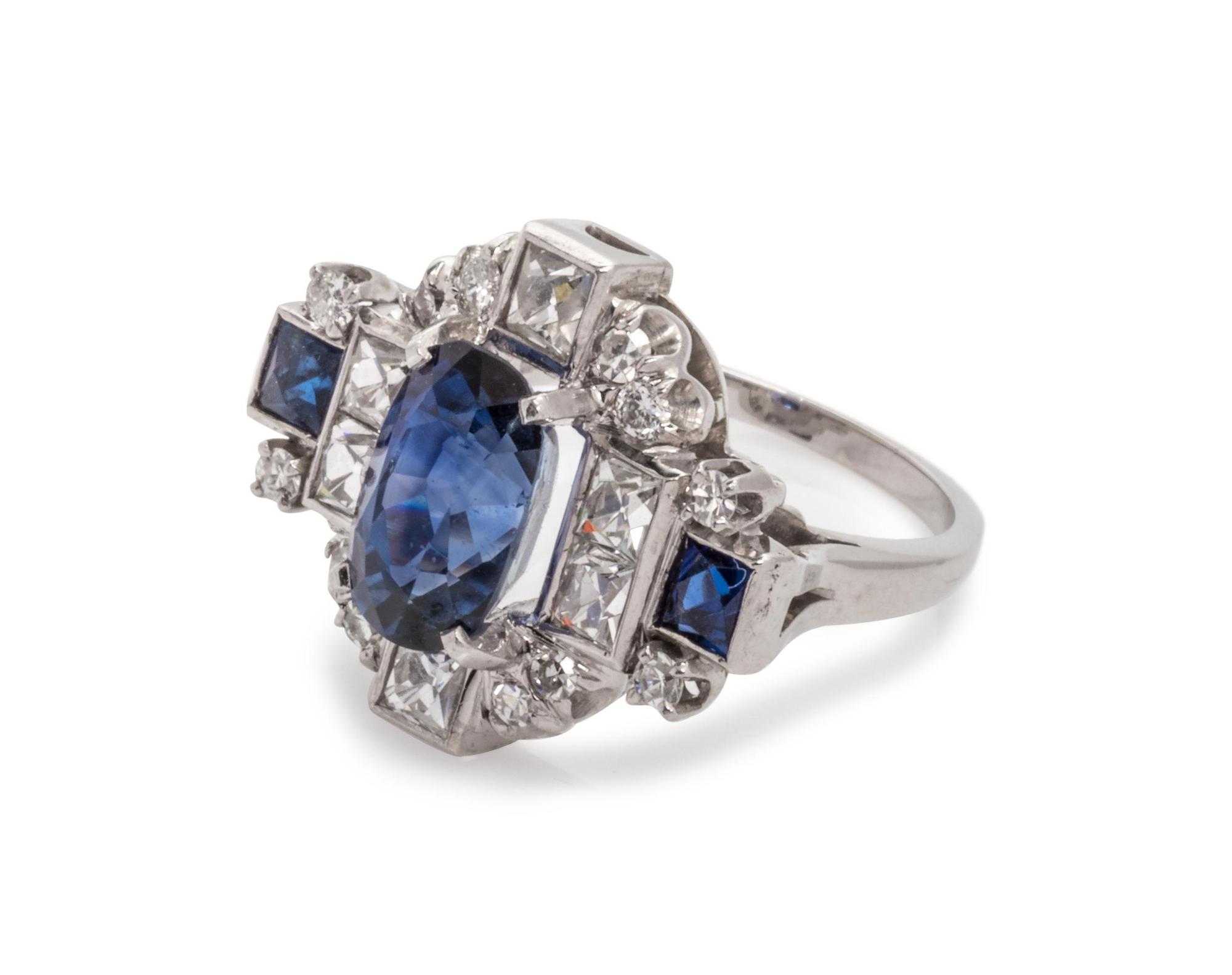 Sapphire and Diamond Ring