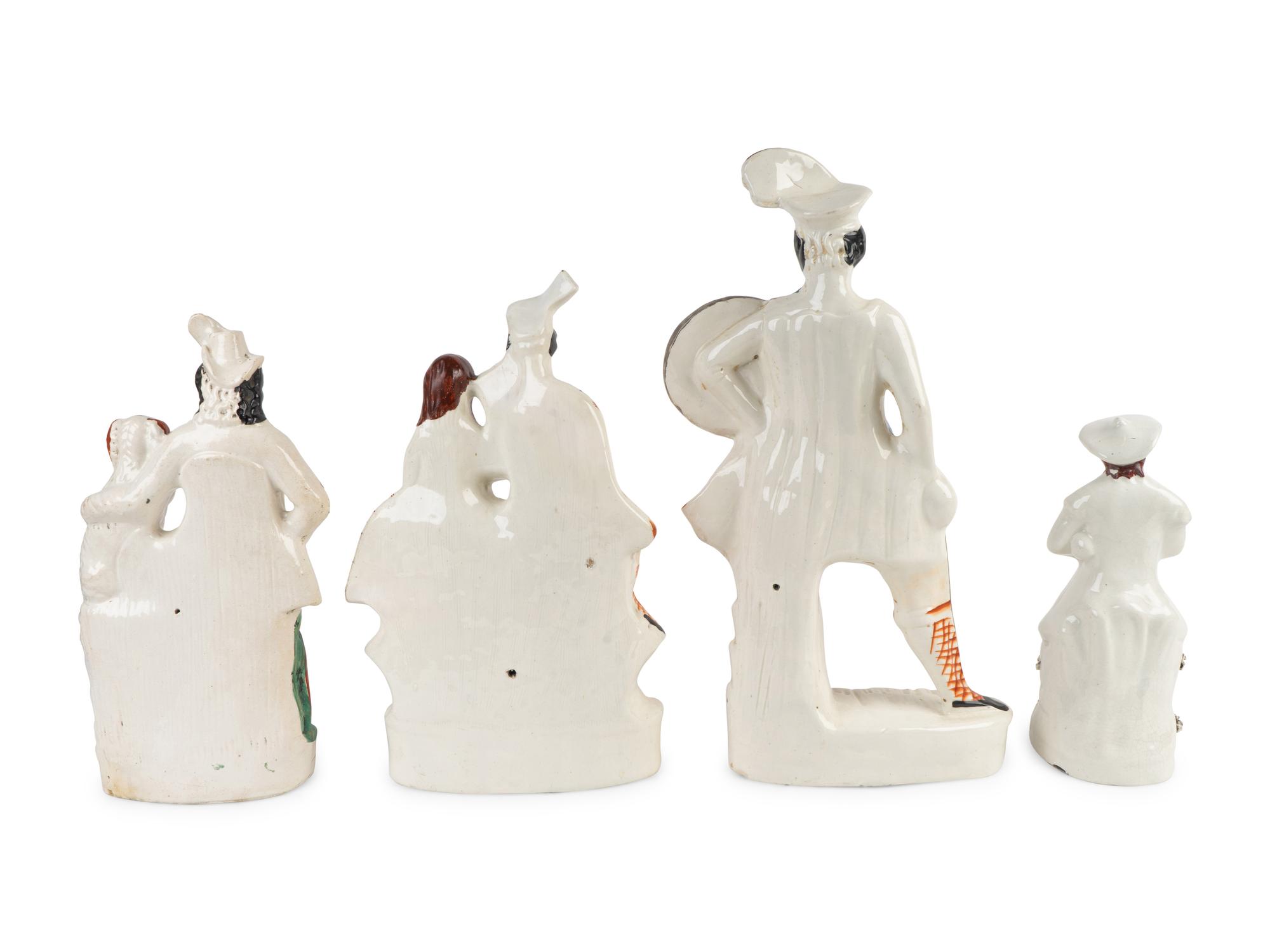 A Group of Four Staffordshire Figures — 19TH CENTURY