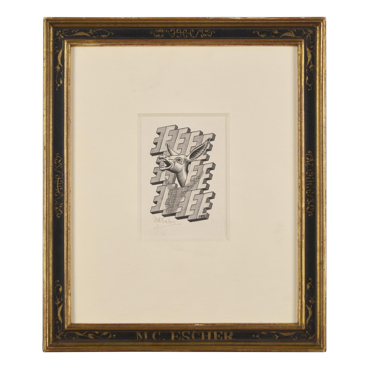 M.C. Escher (Dutch, 1898-1972) — E is een Ezel (Donkey) , 1953