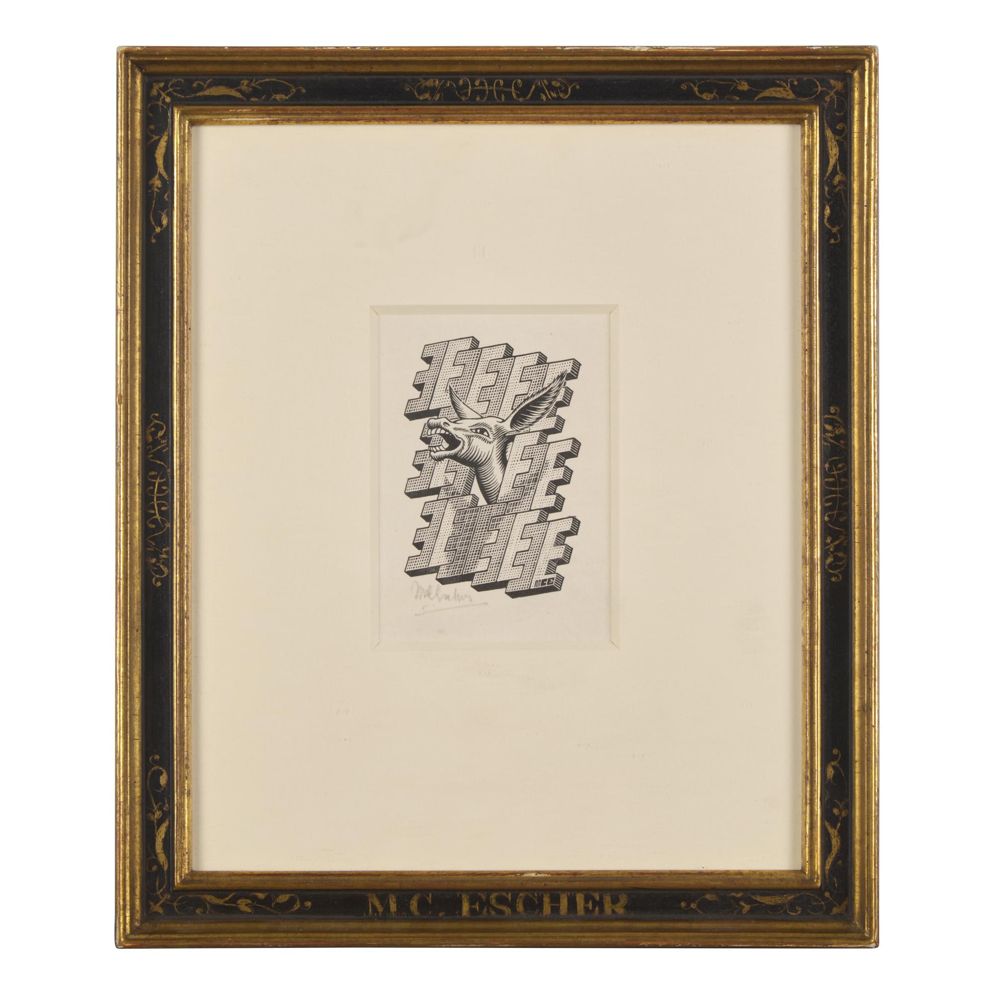 M.C. Escher (Dutch, 1898-1972) — E is een Ezel (Donkey) , 1953