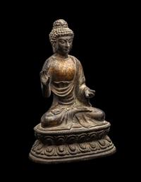 A Chinese Parcel Gilt Bronze of Buddha