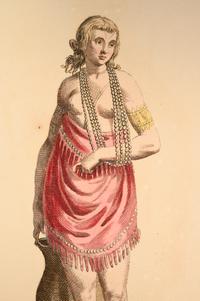 Six Hand-Colored Engravings of Dressing Habits of Native American Tribes After Thomas Jefferys (English, ca. 1719-1771)