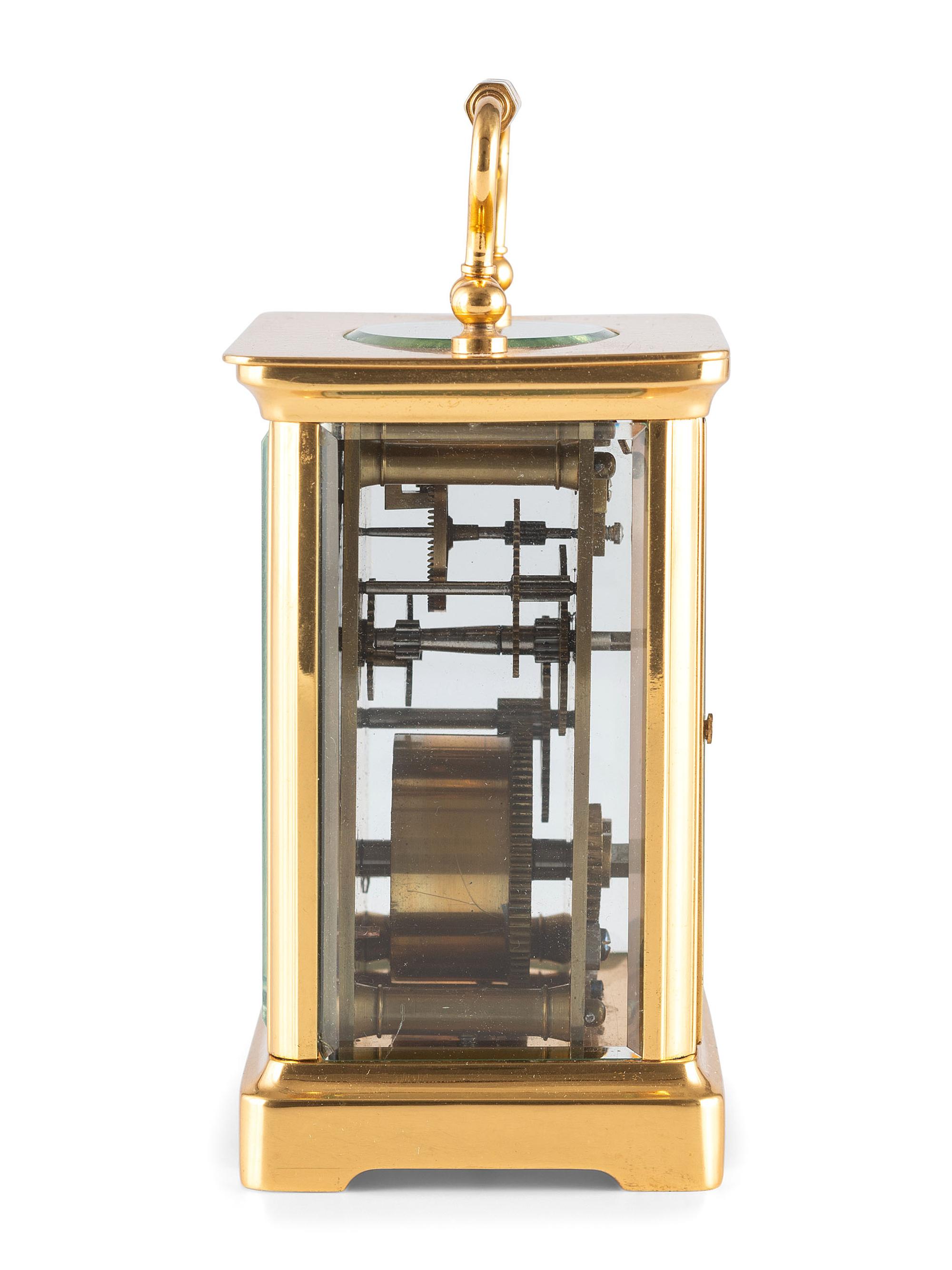 A Gilt Metal Carriage Clock