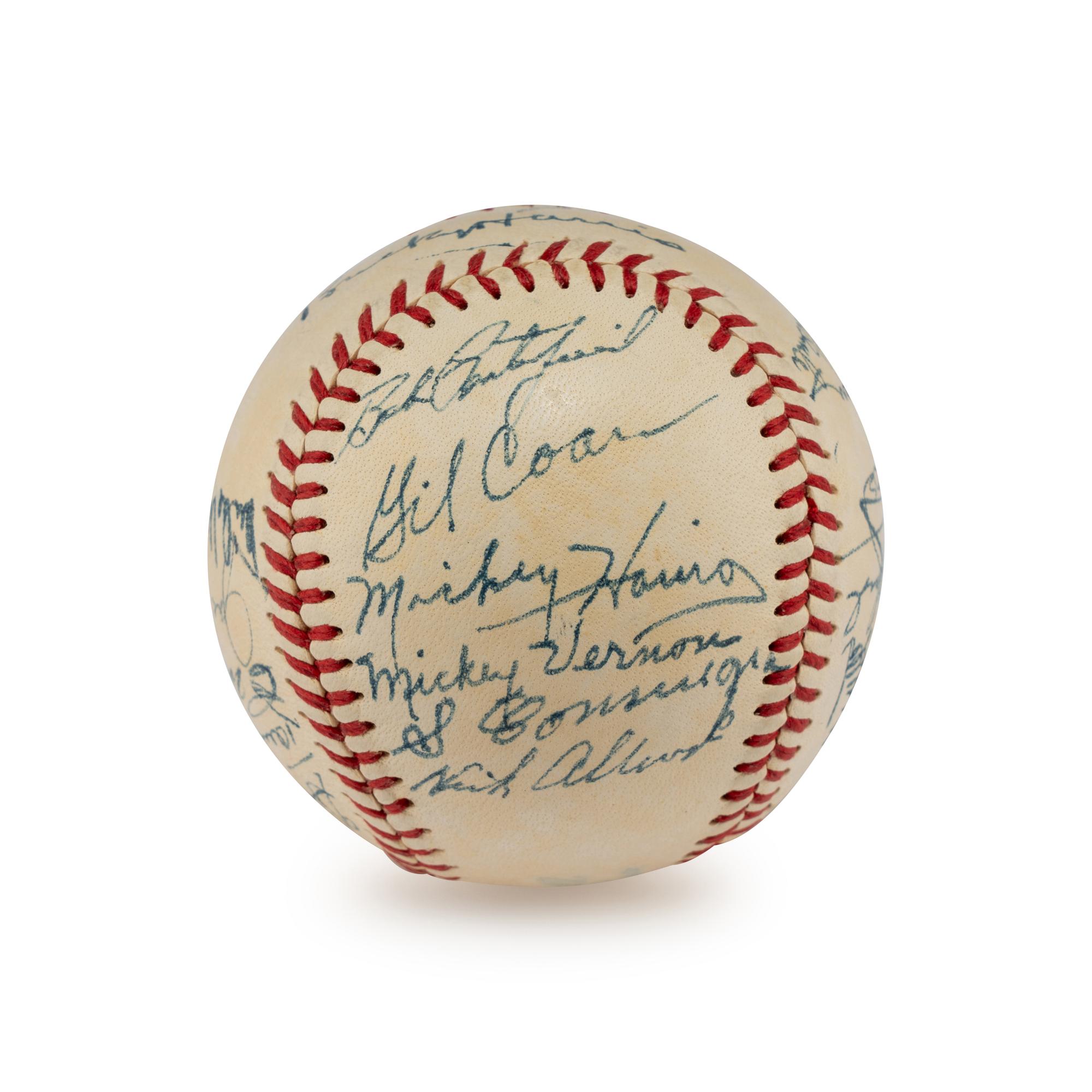 A 1951 Washington Senators Team Signed Autograph Baseball (Beckett Authentication Services)