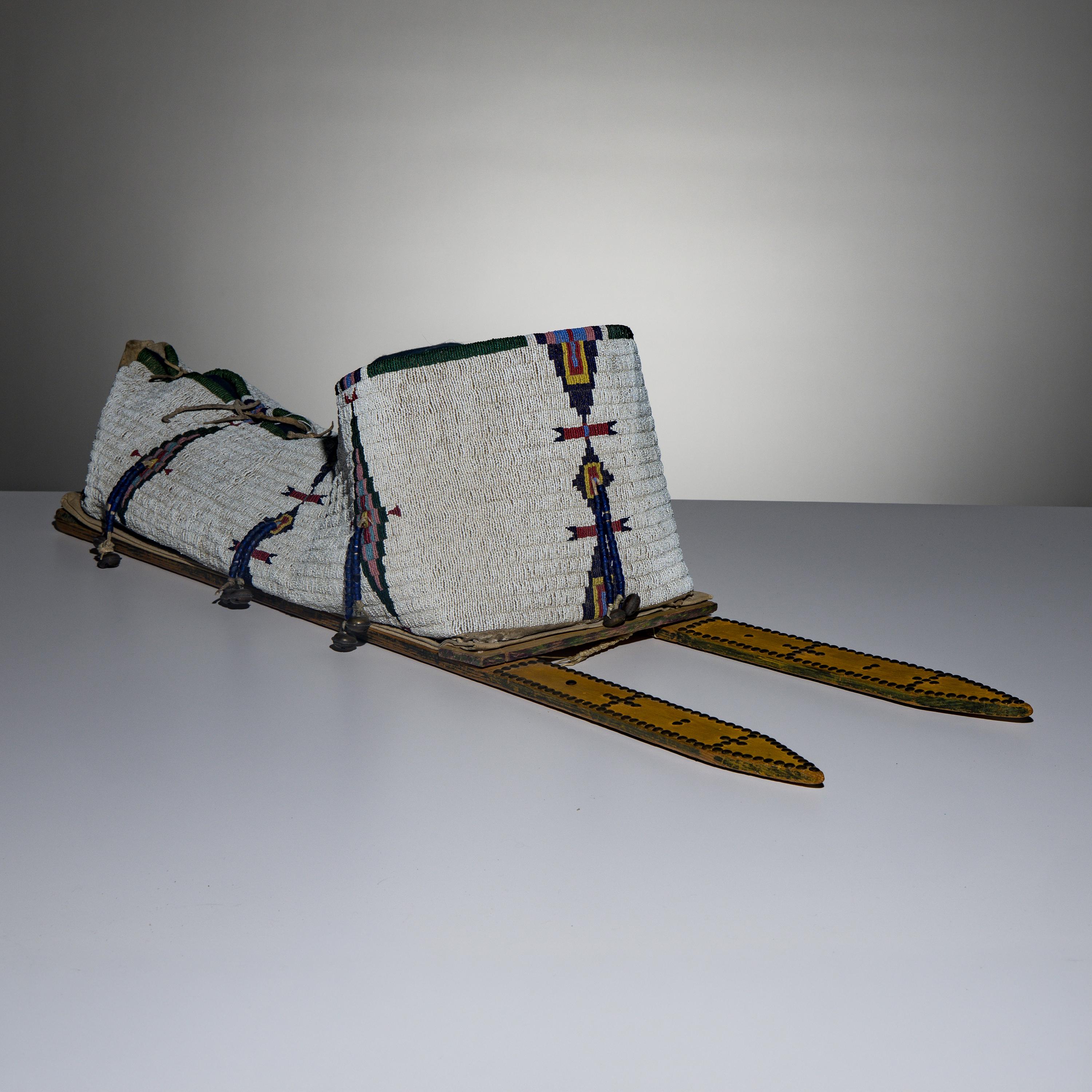 Cheyenne Full-Size Beaded Hide Cradle