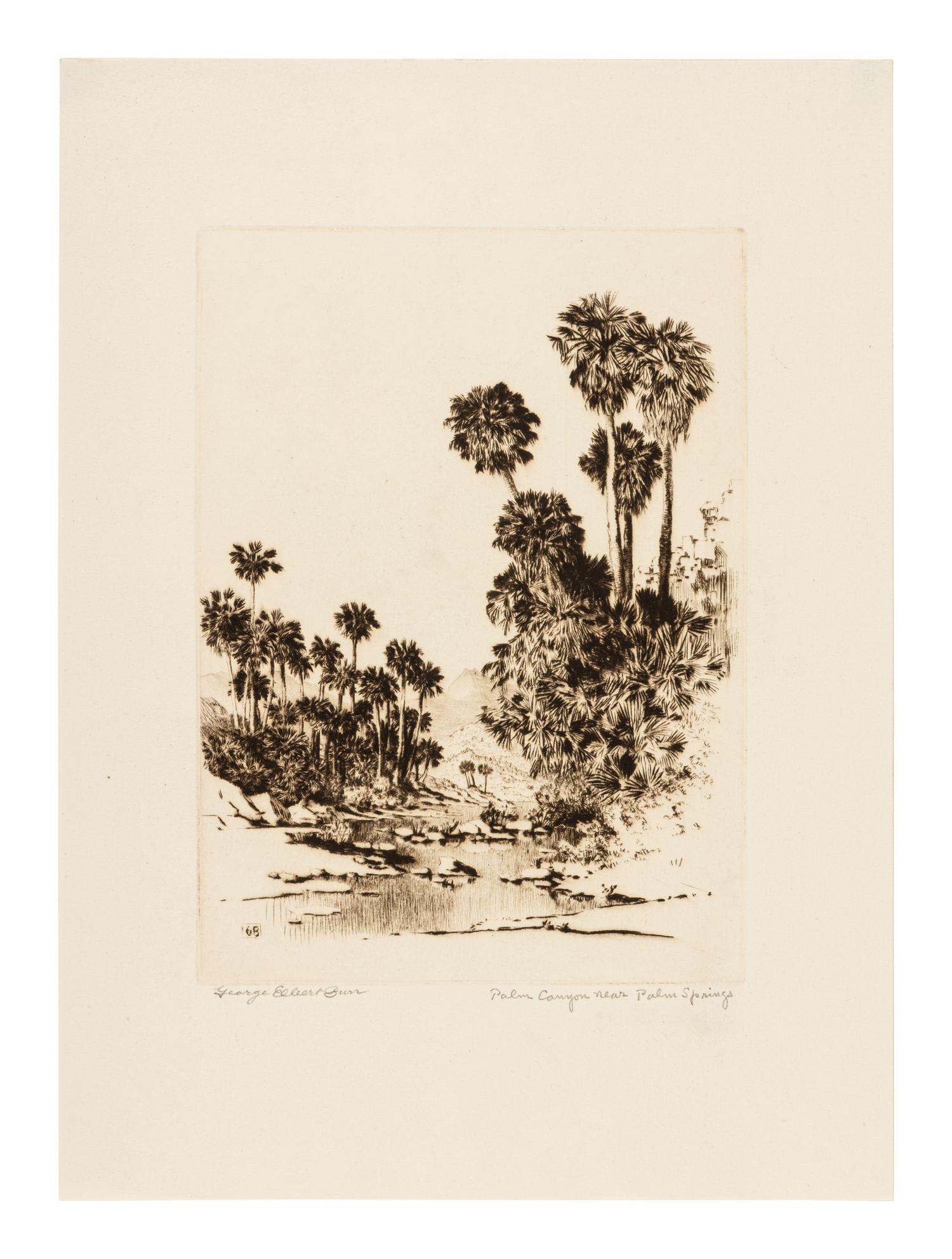 Three Works: Oasis of Seven Palms, Calif-, Palm Springs and Palm Canyon near Palm Springs