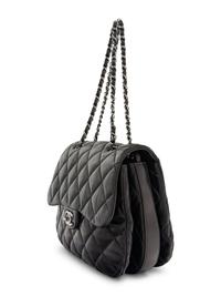 Chanel Quilted Lambskin Leather Triple Compartment Bag, 2011