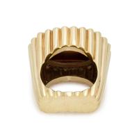LA TRIOMPHE, TIGER'S EYE AND DIAMOND RING