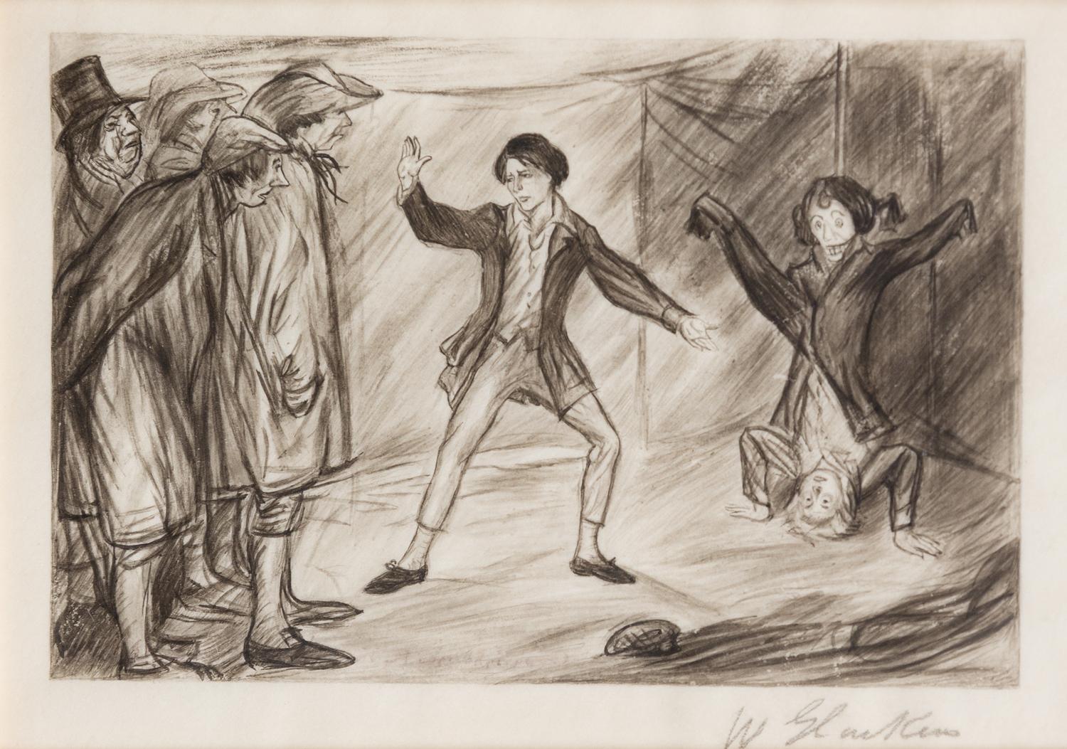 William Glackens, (American, 1870-1938), And Here is the Man with Two Heads