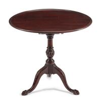 A George III Mahogany Tilt-Top Tea Table — THIRD QUARTER 18TH CENTURY