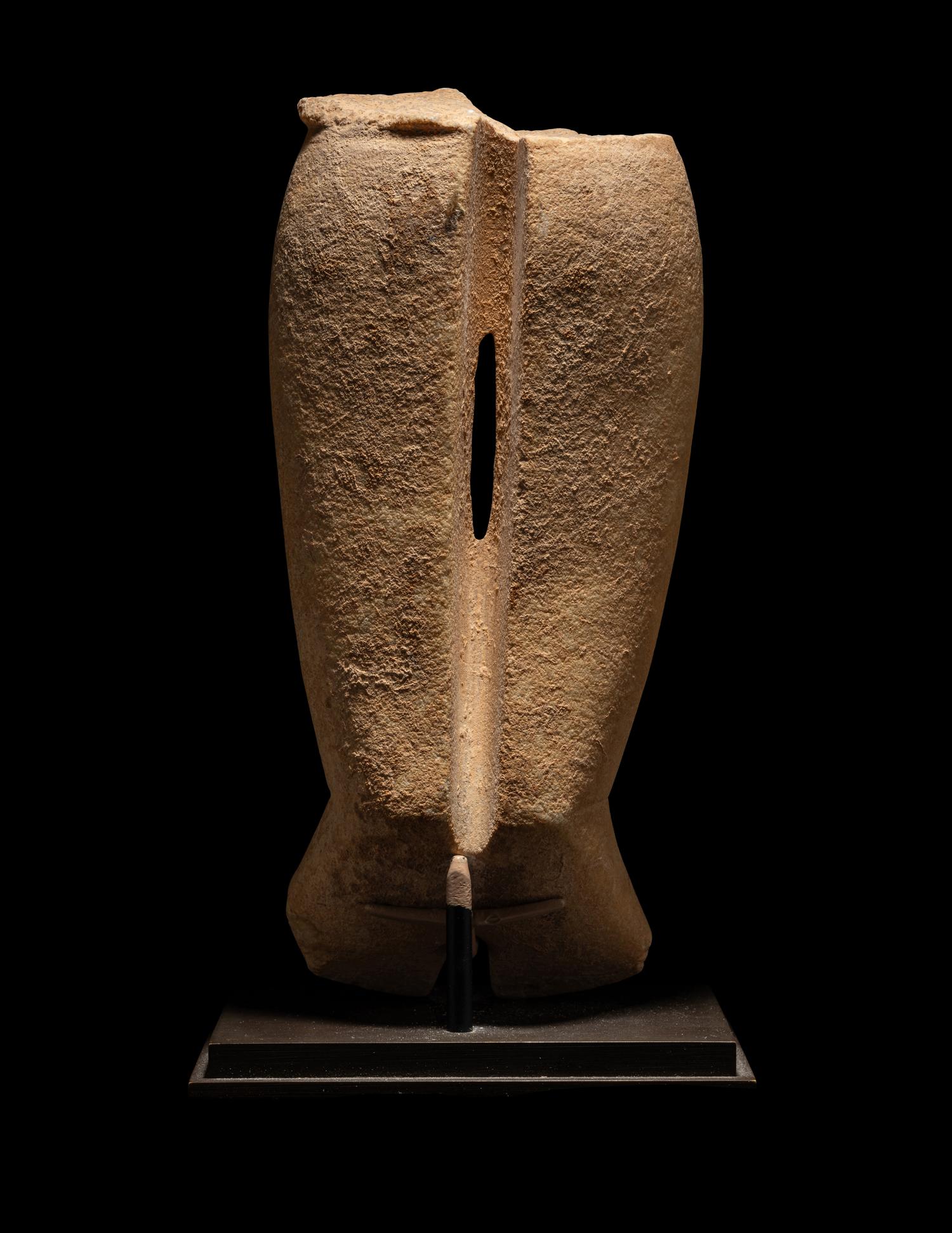 A Cycladic Marble Pair of Legs from an Idol