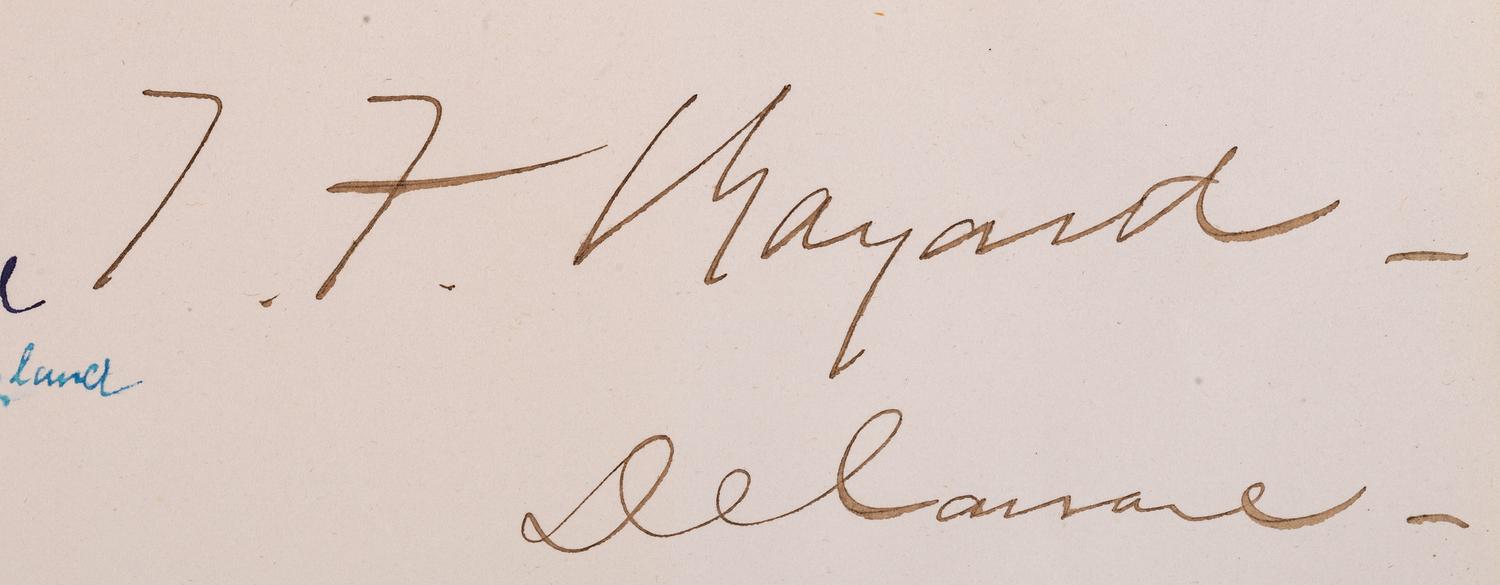 [AUTOGRAPHS]. Signatures of 19th-century American military and political figures.