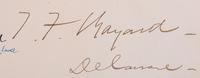 [AUTOGRAPHS]. Signatures of 19th-century American military and political figures.