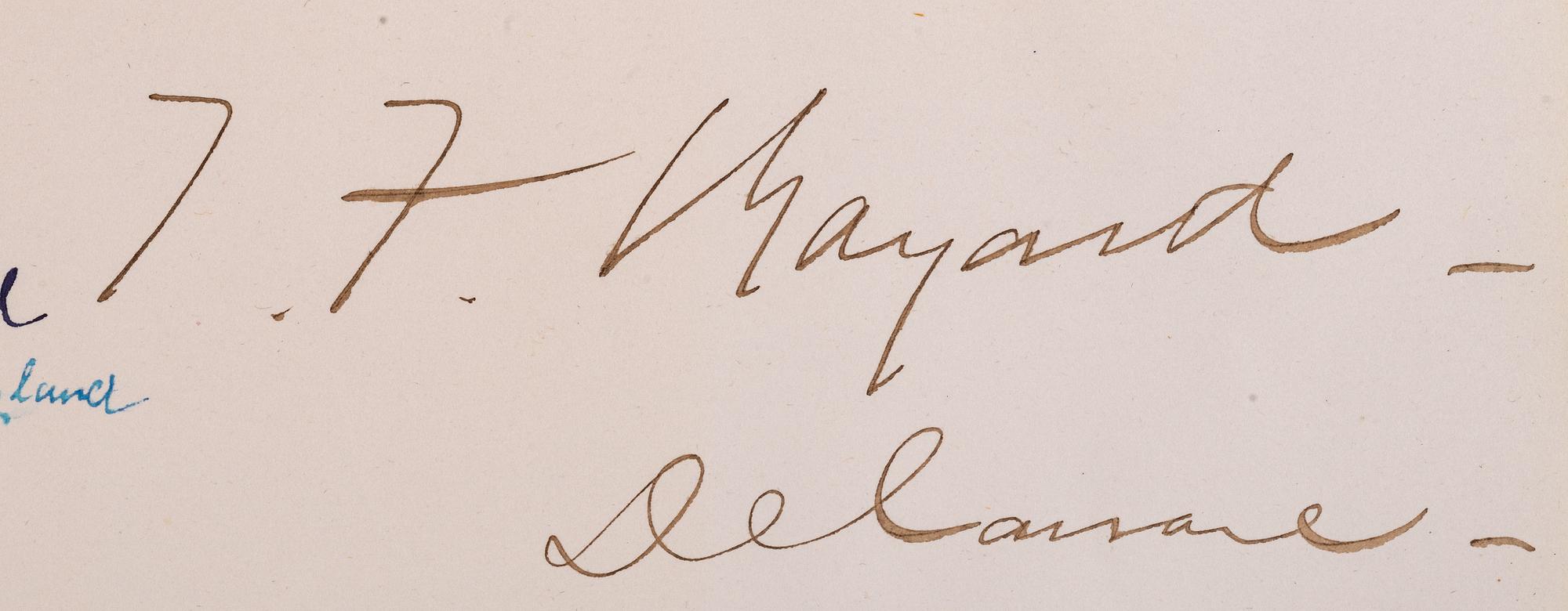[AUTOGRAPHS]. Signatures of 19th-century American military and political figures.