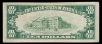 A United States 1934A $10 Silver Certificate