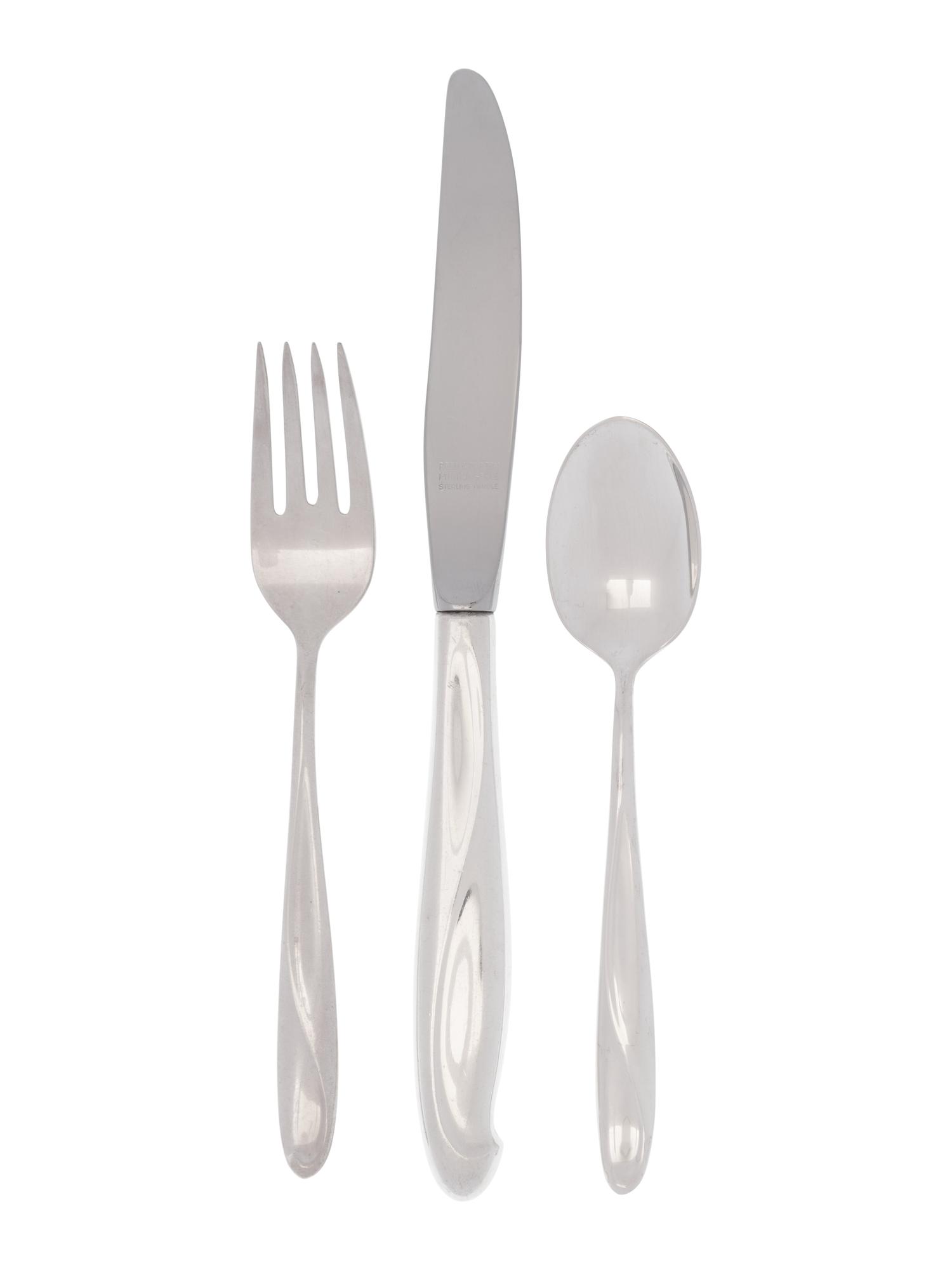 An American Silver Flatware Service