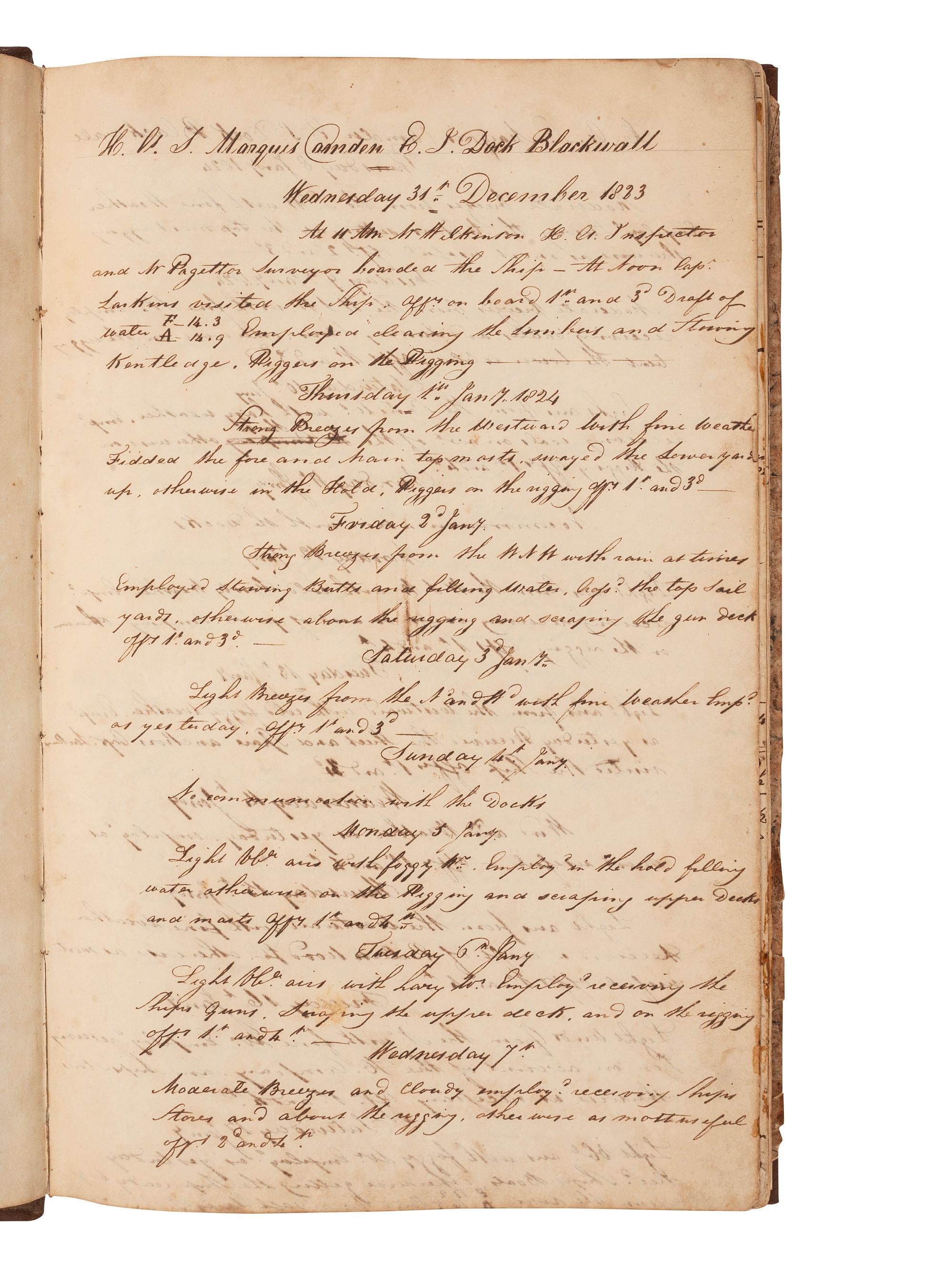 [MARITIME -- MANUSCRIPTS]. Two manuscripts relating to English shipping, comprising: