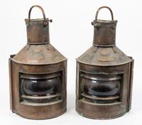 Two Scottish Boat Lanterns Height 25 inches. — EARLY 20TH CENTURY