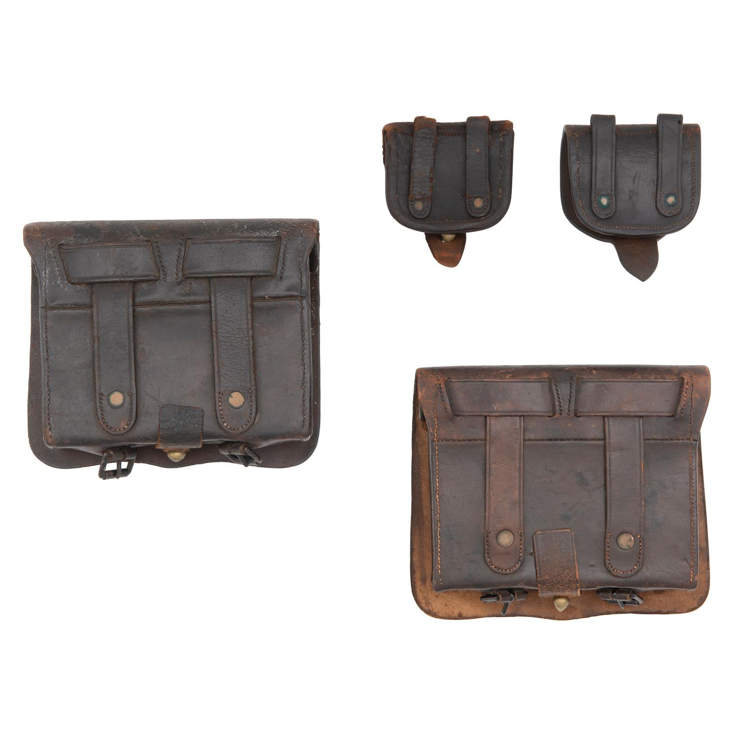 Two US Pattern July of 1864 Type II Cartridge Boxes and Two Cap Pouches