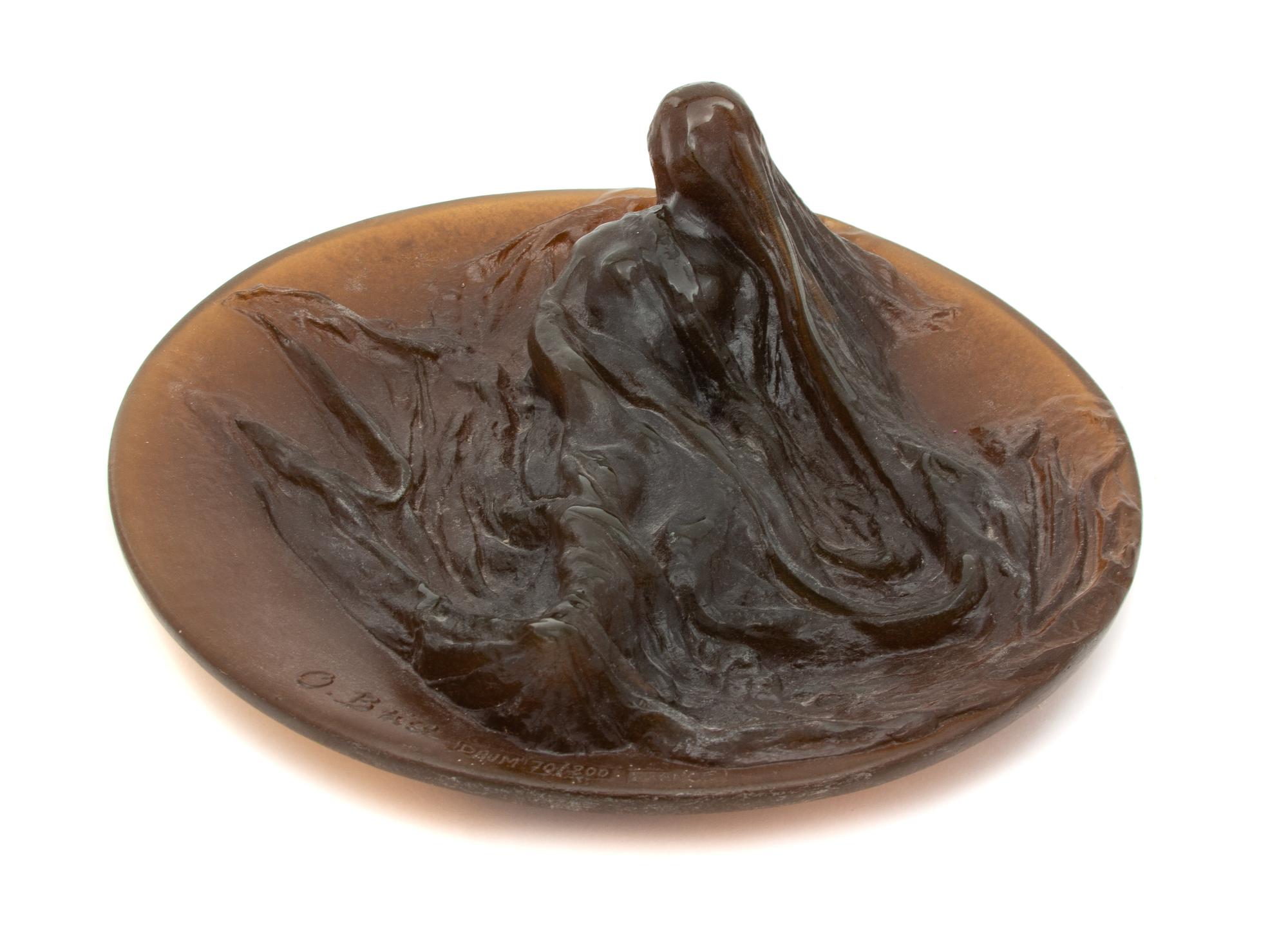 A Daum Pate-de-Verre Plaque Diameter 12 inches. — 20TH CENTURY