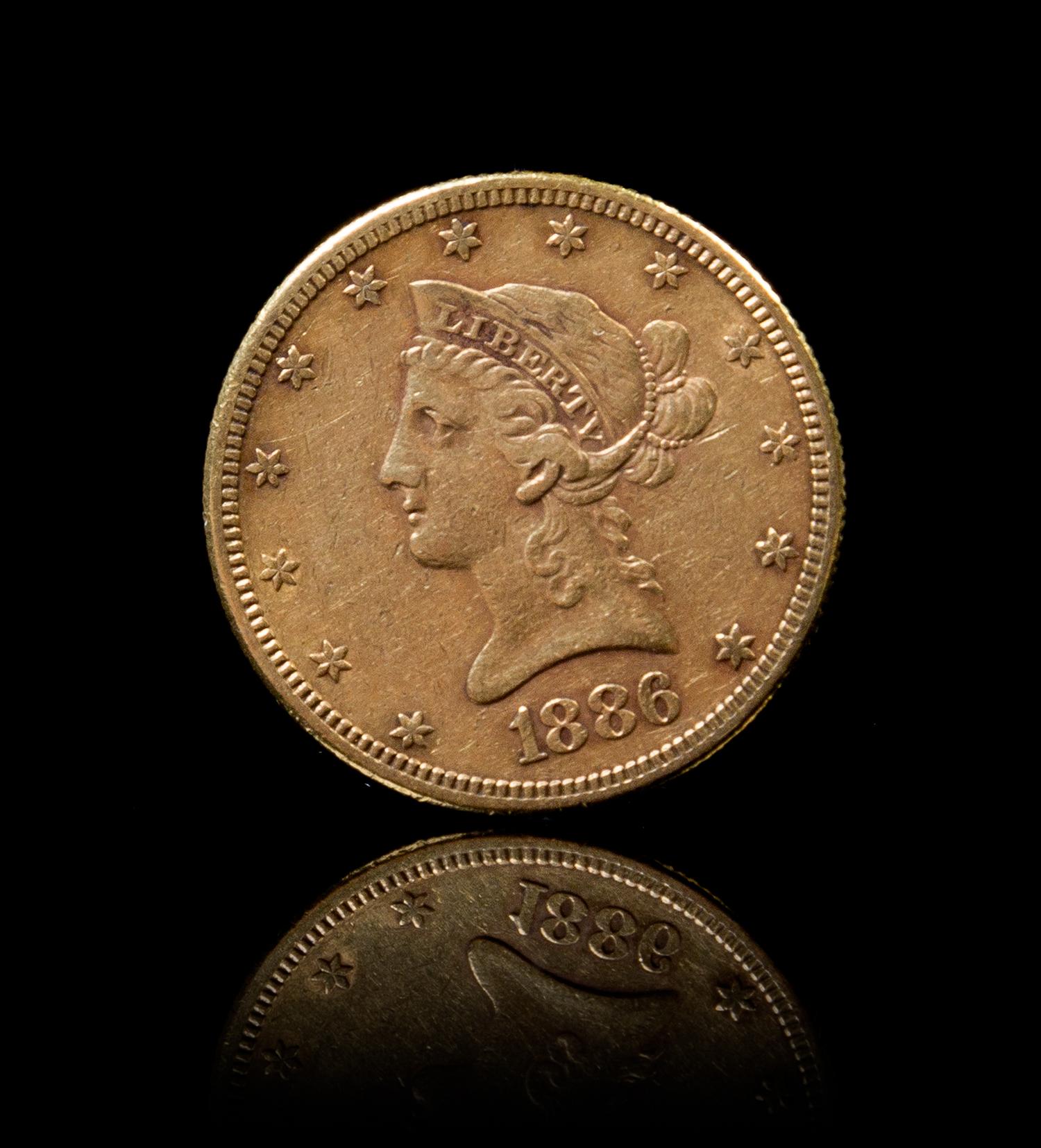 Two United States Liberty Head $10 Gold Coins