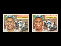 A Group of 1956 Topps Jackie Robinson Baseball Cards No. 30