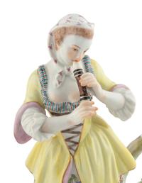 A Pair of Meissen Porcelain Figures