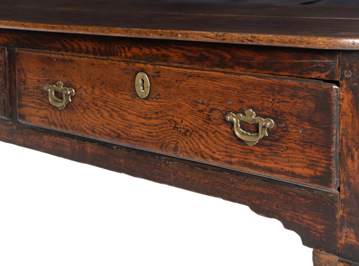 A Queen Anne Elm Dresser Base