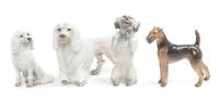 Four Royal Copenhagen Porcelain Figures Width of widest 10 1/4 inches. — 20TH CENTURY