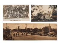 [EPHEMERA]. 78 RPPCs & photographs of parades, sideshows, and fairs.