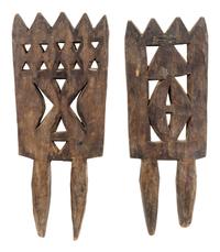 Two African Carved Wood Panels
