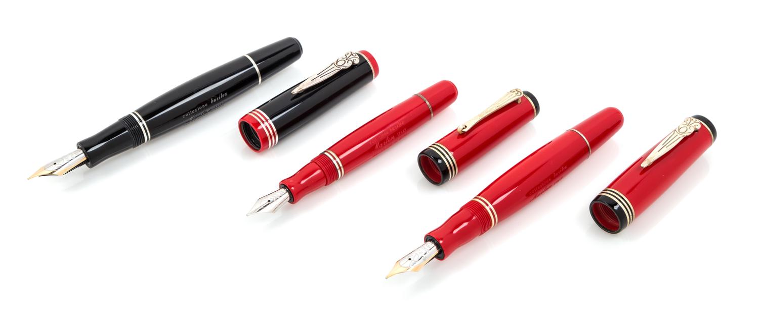 A Group of Three Marlen Basilea Special Edition Fountain Pens