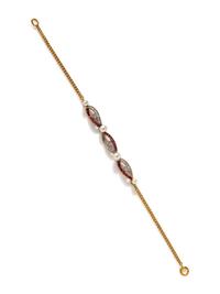 EDWARDIAN, DIAMOND, RUBY AND CULTURED PEARL BRACELET