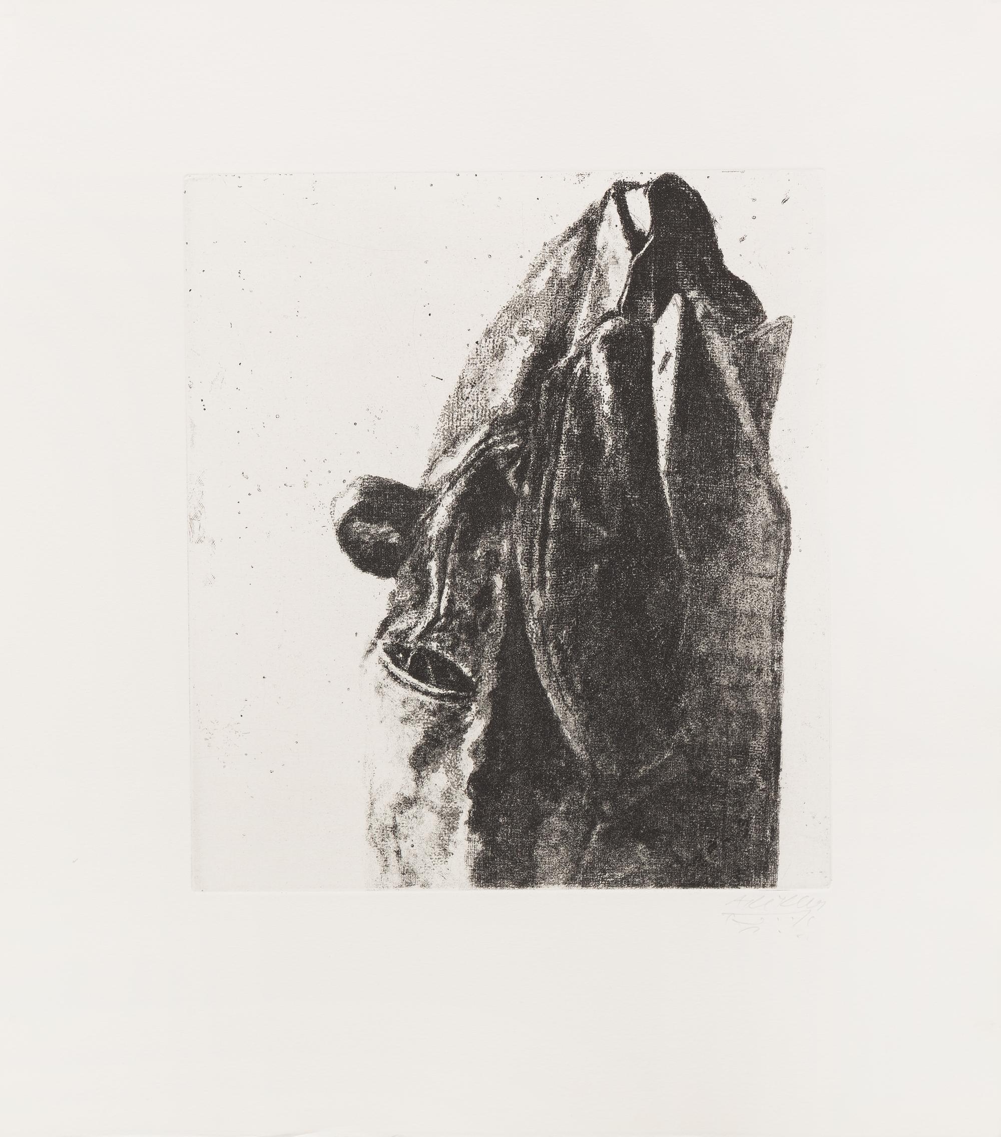 Avigdor Arikha, (Israeli, 1929-2010), Au loin un oiseau, 1973 (complete portfolio of 5 etchings)